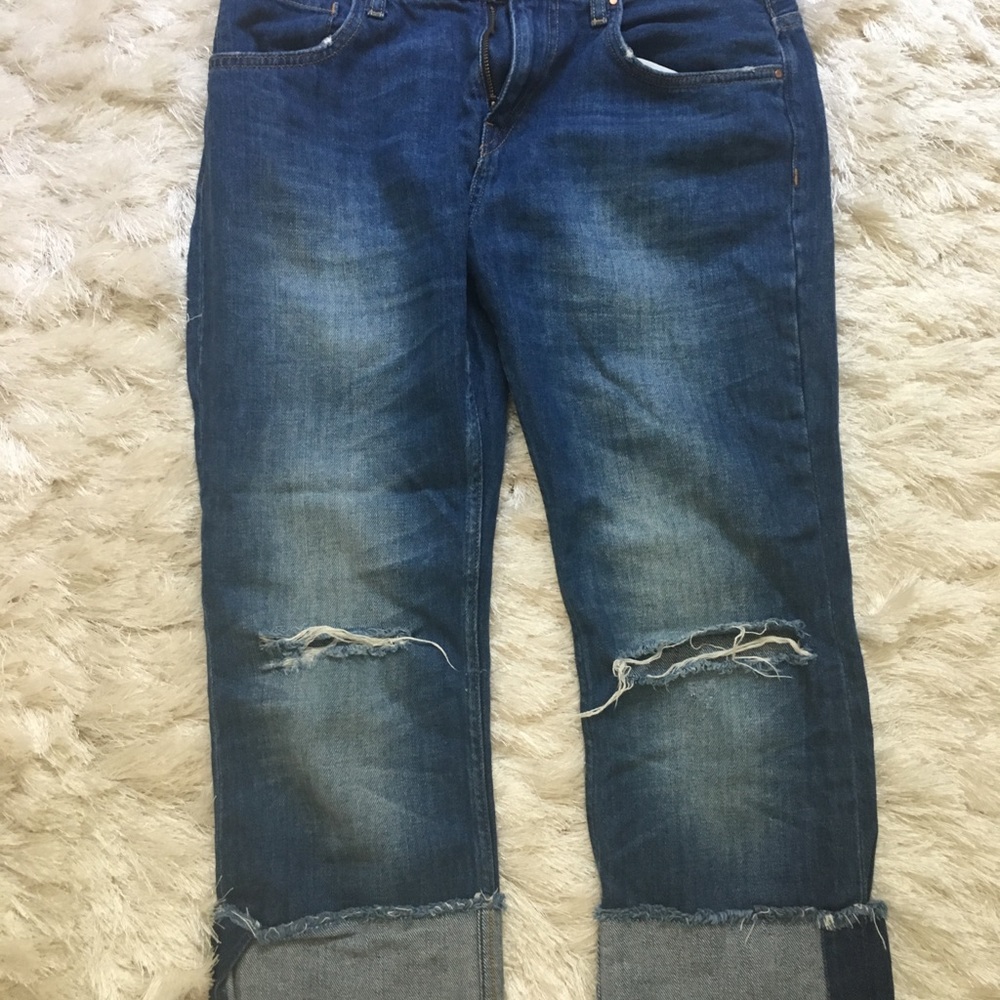 Zara boyfriend crop jeans